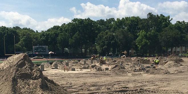 Milne Field Construction, June 14 2014