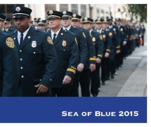 Cover of the Sea of Blue 2015 book created using photos by JU students
