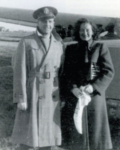Harry and Fran in Hankow (November 8, 1948) as they were being evacuated -- Fran was wearing her "compulsory slacks."