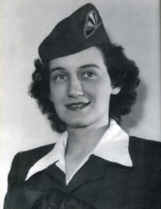 Fran in her Army Hostess uniform.