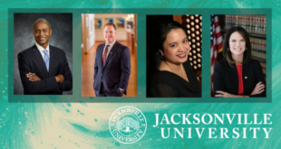 Image featuring headshots of all four 2021 Commencement Speakers